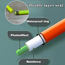 1/3/5 件夜钓夜光棒，高亮度防水发光杆，适用于钓鱼浮标、钓鱼配件（带 CR425 电池）