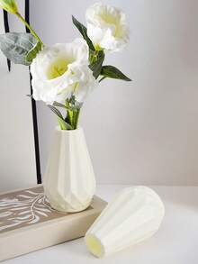 1 Pc Plastic Flower Vase, Decorative Vase For Flower Arrangement, Flower Display Stand, Desktop Vase, Unbreakable, Impact Resistant, Suitable For Home Decor, Tulips, Elastic, Great For Living Room, Kitchen, Balcony, Wedding, Party, Holiday, Mother's Day Gift, Home Decor, Center Decoration, Tabletop Decor, Rama Decor Room Decor Glass Vase - Multicolor - View 9