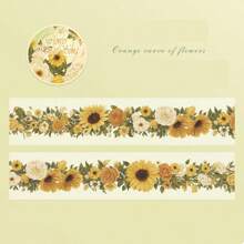 1 Stück dekorative Blumen Washi Tape, Bürobedarf, wasserfeste PET-Tape für Scrapbooking und Rückkehr zur Schule zum Basteln für den Grenzüberschreitenden Handel