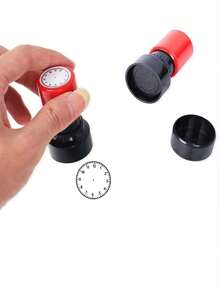 1pc/ Educational Clock Pattern Stamp Toy For Teaching Time Telling, Ideal For Teachers And Students