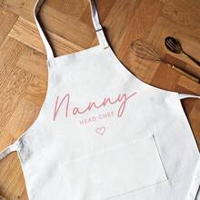 1 Pc Personalized Father And Son Apron, Dad Daughter Apron, Matching Aprons, Family Kitchen Apron, Chef Little Sous Chef Apron, Name Apron