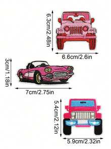 Multicolor Car Pickup Embroidery Patches Truck Driver Iron On Patches Sew DIY Clothing Accessories Cloth Stickers Suitable For Backpacks, Jeans, Jackets, T-Shirts, Hats, Dresses, Etc - Multicolor - View 5