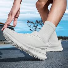 Men's Ultra-Light Breathable Running Shoes - All-Season Training, Shock-Absorbing Carbon Outsole, Casual Sporty/Solid Color Design, Suitable For All Seasons