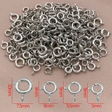5/10/15 stuks 18K vergulde veersluitingen messing ronde sluitingen open ring sieraden veersluiting sieraden connector sluitingen voor armband ketting sieraden doe-het-zelf knutselen maken