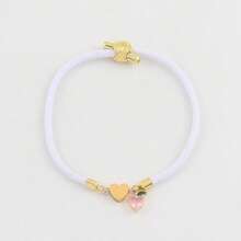 1pc Fashion Classic Heart Peach Pendant Colorful Adjustable Rope Bracelets For Women - Heart - View 3
