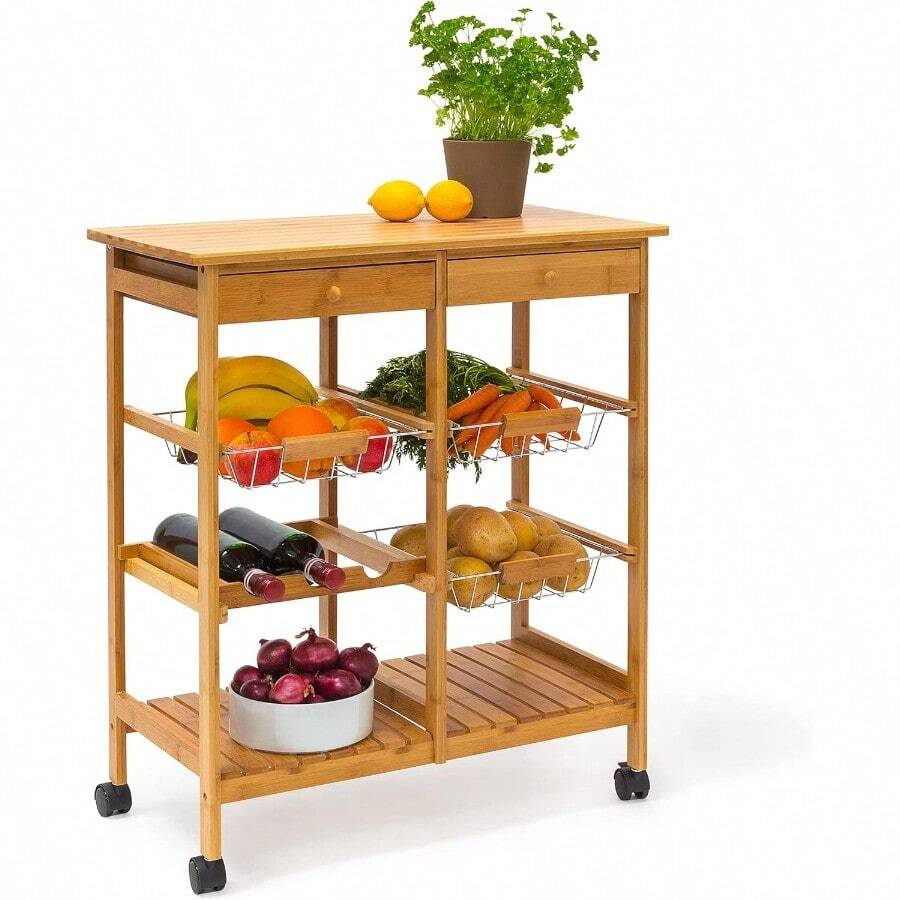 Kitchen Spice Trolley - Natur1 - View 1