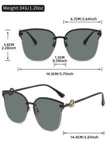 LINFEMAND 时尚无框猫眼装饰时尚眼镜，适合女士，适合夏季海滩、派对、宴会、旅行、节日礼物 - 彩色 - 查看 6