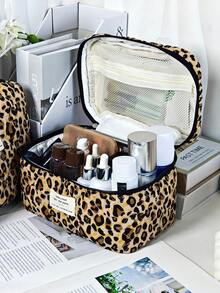 Borsa organizer per il trucco di moda con stampa leopardata, borsa da toilette da viaggio di grande capacità, pochette cosmetica, regalo per vacanze, ritorno a scuola, conferenze, feste, casa, organizer da viaggio per il trucco, accessori con cerniera, decorazione per la stanza, borse, borsa per il trucco, vanità, viaggio, borsa per il trucco, accessori da viaggio, organizer, stoccaggio, accessori da viaggio, organizer per il trucco, borse per il trucco, borsa da toilette, organizer da scrivania, borsa cosmetica, pochette per il trucco, organizzatore per il trucco, accessori per la vanità, pochette per il trucco, borse per il trucco, borsa cosmetica, organizzatore per il trucco, viaggio, pochette per il trucco, borsa, vanità, pochette per il trucco, accessori da viaggio, borsa a bustina, accessori da viaggio, accessori per la vanità, borsa per il trucco piccola, pochette per il trucco, borsa cosmetica, accessori da viaggio, grande capacità - Multicolore - Visualizzare 5