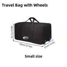 1pc Extra Large Rolling Luggage Bag, Big Size Portable Travel Bag, Foldable Travel Bag, Multi-Function Suitcase - Elongated Handle Design, Upgraded Smooth Crystal Wheels - Suitable For Long And Short Trips, Outings, Moving, College