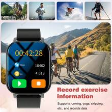 MixtataDi Smart Watch,Multifunctional Sports Smartwatch, Wireless Calls/Wireless Music, Message Notification,Customizable Watch Faces, Multiple Sports Modes, Compatible With Android & IOS,Unisexo - Gold-single Belt - View 6