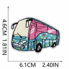 Multicolor Car Pickup Embroidery Patches Truck Driver Iron On Patches Sew DIY Clothing Accessories Cloth Stickers Suitable For Backpacks, Jeans, Jackets, T-Shirts, Hats, Dresses, Etc - Multicolor - View 3
