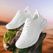 Men's Ultra-Light Breathable Running Shoes - All-Season Training, Shock-Absorbing Carbon Outsole, Casual Sporty/Solid Color Design, Suitable For All Seasons