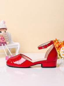 Simple Style Casual Summer Vacation Sandals For Girls - Red - View 6