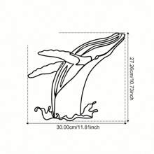 CIFbuy Single Whale Ironwork Masterpiece: With Extremely Simple Lines And An Elegant Whale Shape, It's Placed In Living Rooms And Bedrooms, Endowing The Space With Agile Beauty And Majestic Charm.Suitable For Modern Home Decoration