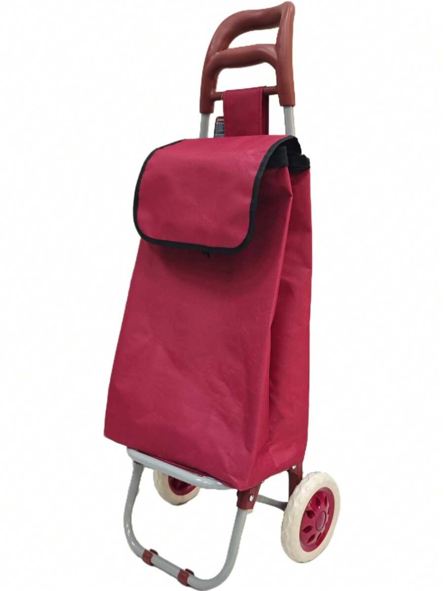 買菜購物車手拉車攜帶折疊兩輪家用超市老人手推車