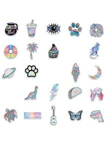 50pcs Graffiti Stickers, Cartoon Cute Stickers, Suitable For Water Bottles, Laptops, Phones, Skateboards, Guitars, Suitcases, Scrapbooks, Helmets, Kids, Teens, Adults Party Decorations