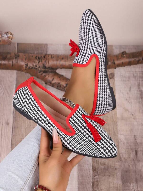 2025 Nuovi Arrivi Mocassini Donna con Nappine, Comodi Flat Casual, Scarpe Eleganti