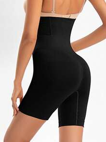 2025 Latest Women's Sport High-Waisted Control Panties,Suitable For Daily Running, Sports, Yoga, Training.Slimming,Tight-Fitting,Abdomen-Binding, Hip-Lifing. Body-Shaping Pants, And Butt Lifing Design. Anti-Chafing NoRoll-Up Underwear, Waist Cincher Slimming TummyControl Butt Lifing Leggings, Fitness ShapingTrousers,Shaping Pants,Shapewear Shorts - Black - View 4