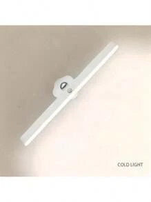 1pc Makeup Mirror Light Rechargeable Magnetic Rotating Vanity Light, Reading Lamp, Cabinet Light