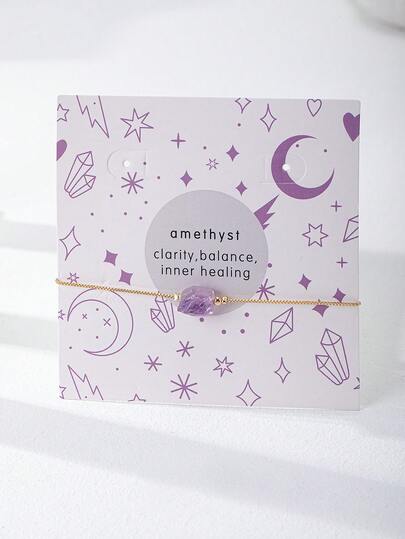 石頭珠子裝飾手環