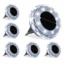 2/4Pcs 8LED Solar Buried Lights, Outdoor Home Garden Street Lights, Garden Atmosphere Decorative Landscape Lawn Buried Lights