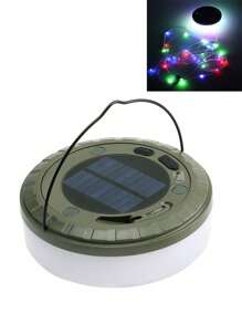 Luces de cadena solares/recargables para acampada de 8M/10M, luces de hadas de exterior con diferentes modos de iluminación, luces de decoración portátiles y retráctiles con USB, aptas para acampada, jardín, decoración de fiesta (luz de color y cálida)