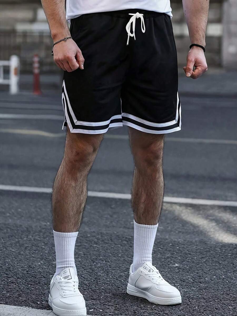 男友风男士夏季休闲运动短裤宽松快干沙滩短裤及膝透气