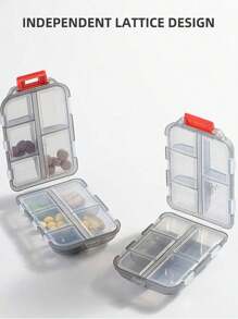 1pc Portable Travel Medicine Box, Summer Waterproof Storage Box, Dust-Proof And Moisture-Proof Pill Box, Reusable Medicine Storage Box, Suitable For Both Men And Women, Vitamin Supplement Storage, Suitable For Travel, Business Trips, Summer Beaches, Beach Family Outings, Outdoor Office Work, Returning To School, Christmas Gift-Giving