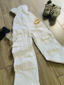 PALAZZO  MULTICARGO  TONO BLANCO - Blanco - Ver 6