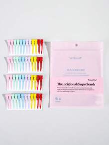 24/36/48 PCS Hairdressing Seamless Clip Duckbill Hairdressing Partition Clip One-Line Positioning Clip Alligator Hair Clip Hair Salon Hair Styling Tool Professional Hair Clips For Styling Sectioning, Non Slip No-Trace Duck Billed Hair Clips With Silicone Band, Salon And Home Hair Cutting Clips For Hairdresser, Women, Men, Pet, Back To School, Travel Holiday Essentials,Travel Essentials,Travel Essential,Hairstyle,Hairdressing,Hair,Travel,Hair Products,Hair Tools,Hair Stuff,Barber,Barber Accessories,Barbershop,Hairdressing Equipment