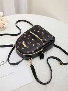 A69 Mini Elegant Ladies Backpack, PU Material, Simple Fashion Design, Suitable For Storing Phone, Lipstick And Other Small Items, Fashionable Accessory - Multicolor - View 6