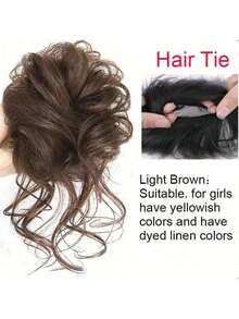 1pc Elegant Messy Bun Hair Clip, Natural Fluffy Fake Hair Extension Clip, Suitable For Fashionable Women & Girls, Makes Ponytail Fuller & Denser Hair Claws Claw Clips Hair Clips Hair Jaw Clip Hair Clamps Hair Clutch Hair Catcher Clip, Casual Fall Winter Hair Accessories For Women For Vacation Outfits Woman - Black - View 10