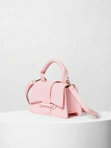 Popular High-Quality Pouch, Mini Square Purse, New Solid Color Versatile Handbag For Women Winter Gifts ,Pink Bag - Pink - View 2