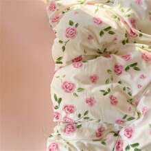4 Peças Conjunto, 1 Peça Capa de Edredom, 1 Peça Lençol, 2 Peças Fronhas, Edredom Impresso em Fibra Ultramacia em Tom Duplo, Conjunto de Roupa de Cama Moderno Adequado para Quarto, Todas as Estações