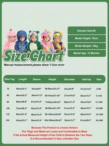 MICHLEY 1件裝嬰兒卡通動物聚酯纖維可愛舒適嬰兒用品，適合0-3歲男女通用，適合秋冬日常使用 - 彩色 - 查看 6