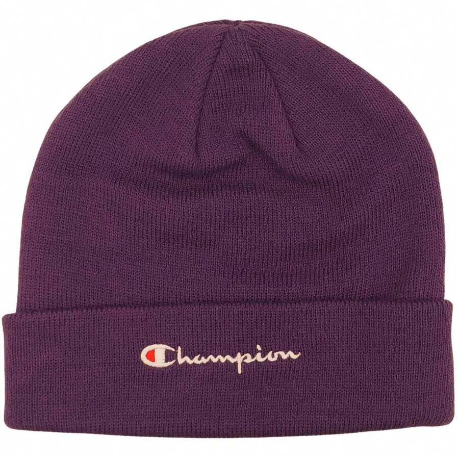 Champion Embroidered Logo Beanie (Violet) - Lilac Purple - View 1