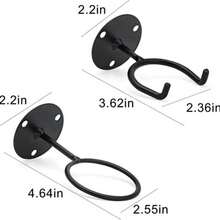 Wall Mounted Baseball Bat Storage Rack, Home Decor Golf Baseball Display Organizer - Black - View 6