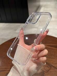Minimalist High-End Full Coverage Transparent Phone Case Compatible With IPhone 17 Pro Max, 16 Pro Max, 16, 16 Pro, 16 Plus, 11, 15, 15 Pro, 15 Pro Max, 12, 13, 14 Pro Max, XS, XR, 11 Pro, 11 Pro Max, 12 Pro, 12 Pro Max, 13 Pro, 13 Pro Max, 7 Plus, 14 Pro, 14 Pro Max, 14 Plus, 7 Plus, 8 Plus, 8, SE 2, 12 Mini, 13 Mini, S26 Ultra, S25 Ultra, S24 Ultra, S23 Ultra, Acrylic Hard Shell, Anti-Yellowing - All Inclusive and Transparent - View 2