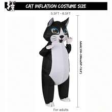 成人充气猫咪服装，猫咪服装，男女通用充气服装，全身猫咪服装，趣味猫咪服装，圣诞节万圣节充气服装 - 貓 - 查看 2