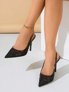 Zapatos de tacón alto con decoración de strass, calados, elegantes y de moda para otoño/invierno 2025, adecuados para fiestas y uso al aire libre, tacones de gatito, bombas de mujer, elegantes