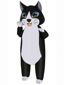 Inflatable Cat Costume For Adult Funny Costumes Cosplay Fantasy Blow Up Costume - Black - View 8