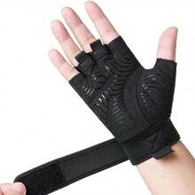 1 Paio di Guanti mezze dita estivi per fitness, sollevamento pesi, ginnastica, yoga ed esercizi, con supporto per i polsi, antiscivolo, traspiranti, adatti per arrampicata all'aperto, ciclismo, unisex, per sport, palestra, esercizi domestici, guanti da palestra per donne, guanti da boxe, guanti da palestra per uomo