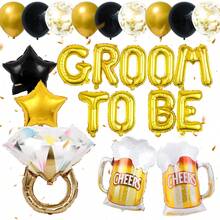 29pcs/Set Bachelor Party Decorations For Men, Groom Decorations, Engagement Party Wedding Bridal Shower Gifts For Future Husband, Pre-Wedding Party Supplies - Multicolor - View 1
