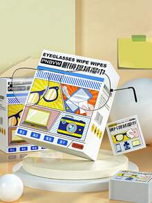 200pcs Anti - Fog Wipes For Glasses, Disposable Glass - Cleaning Cloths. These Wipes Are Designed For Anti - Fogging, Cleaning Lenses, Removing Oil Stains, And They Dry Quickly. - Multicolor - View 7