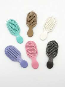 1 Mini Comb, Portable Pocket Hollowed Out Hair Comb, Wet And Dry Plastic Comb For Daily Travel Use,Back To School,Travel Holiday Essentials,Hair Accessories For Women