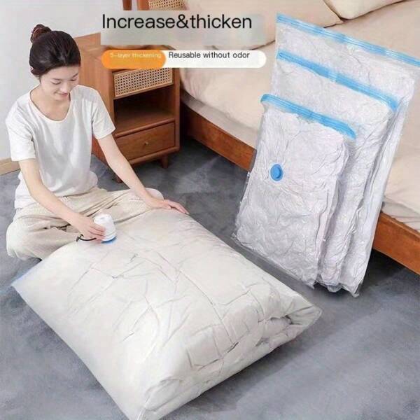 8-Pack Vacuum Storage Bags – Space-Saving, Airtight & Reusable, No Pump Needed, Ideal For Clothes & BeddingAir Vacuum Bags & Pumps Back To School Travel Essentials Room Decor,Home Decor,Bedroom Decor Storage Organization And Storage Puppy Keep Dress Shorts Phone Case Bikini Summer Dresses For Women Skirt Summer Dress Dresses Nails Jeans Tops White Dress Dresses For Women