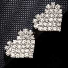 2 Peças Conjunto Elegante e Luxuoso Adesivo de Strass em Formato de Coração Para Umbigo, Cobertura de Mamilo Sexy de Strass, Joia de Decote, Adequado Para Encontros