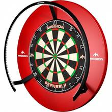 Torus 270 | Dart Board LED Lighting System With Easy Access To Dartboard Area For Unrestricted Play, Sand Blasted Black, Red, Blue, Green, Purple, Bronze And Silver Colours - Sand Blasted Black - View 1