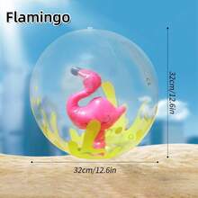 PVC Thick Transparent Animal Beach Ball Inflatable Balloon Pool Beach Ball Inflatable Beach Ball, Pool Ball, Summer Pool Beach Birthday Party Decoration Supplies, Beach Essentials, Beach Accessories, Pool Float - Multicolor - View 10