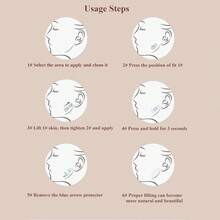 80pcs Invisible Face Lift Tapes, Instant Face Lifting Tapes, Waterproof Face Stickers, Breathable Face & Neck Tapes, For Lifting Wrinkles, Double Chin, Sagging Skin - Clear - View 2